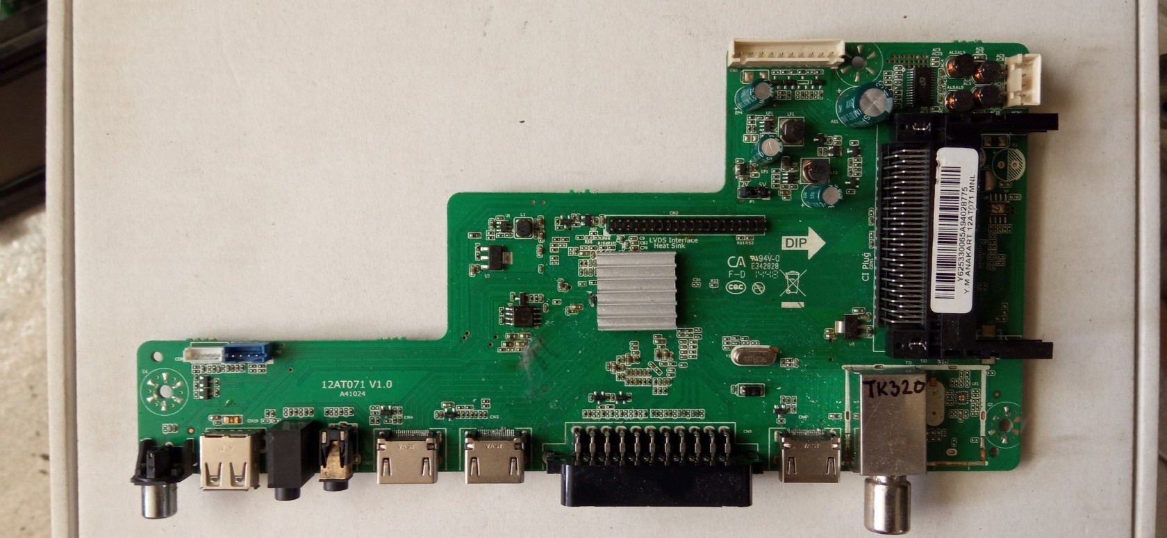 TK320 MAIN 12AT071 TESTIRATI